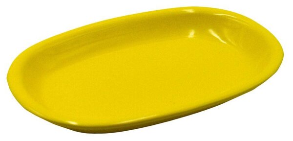 Piatto Ovale 36x25xh4 cm in Gres Porcellanato Romeo Giallo
