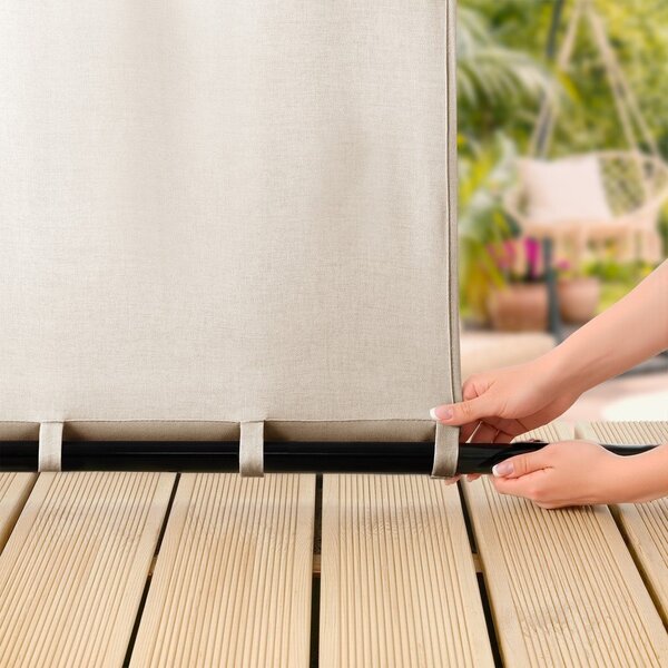 Tenda parzialmente oscurante/da esterno color crema 200x250 cm Calisto – Filumi