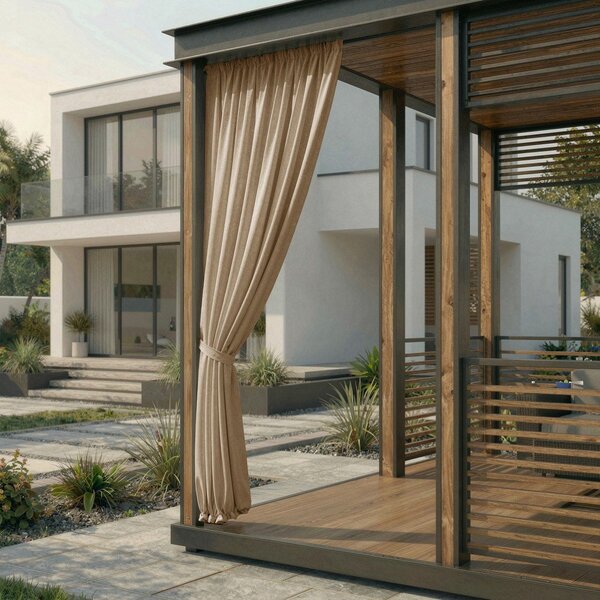 Tenda parzialmente oscurante/da esterno beige 155x250 cm Calisto – Filumi