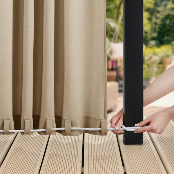 Tenda parzialmente oscurante/da esterno beige 155x250 cm Calisto – Filumi