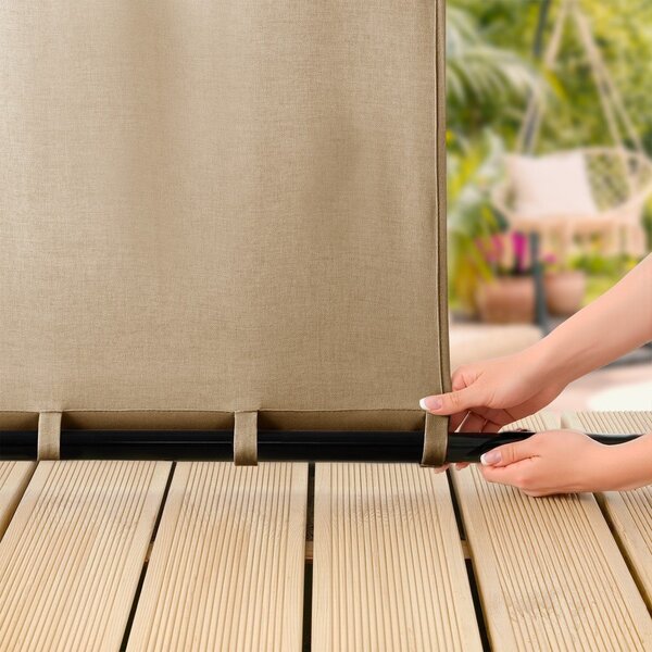 Tenda parzialmente oscurante/da esterno beige 155x250 cm Calisto – Filumi