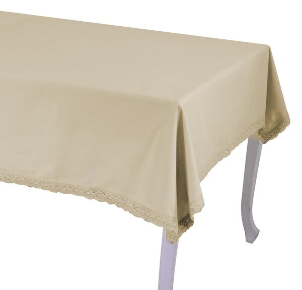 Tovaglia Quadrata 140x140 cm in Cotone 180 GSM Amelie Beige