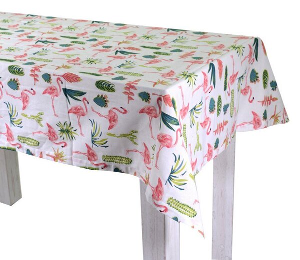 Tovaglia Rettangolare 140x240 cm in Cotone 180 GSM Flamingo