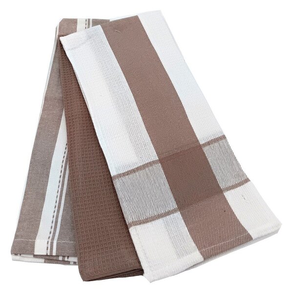 Set di strofinacci in cotone 3 pz 45x70 cm Vafle – JAHU collections