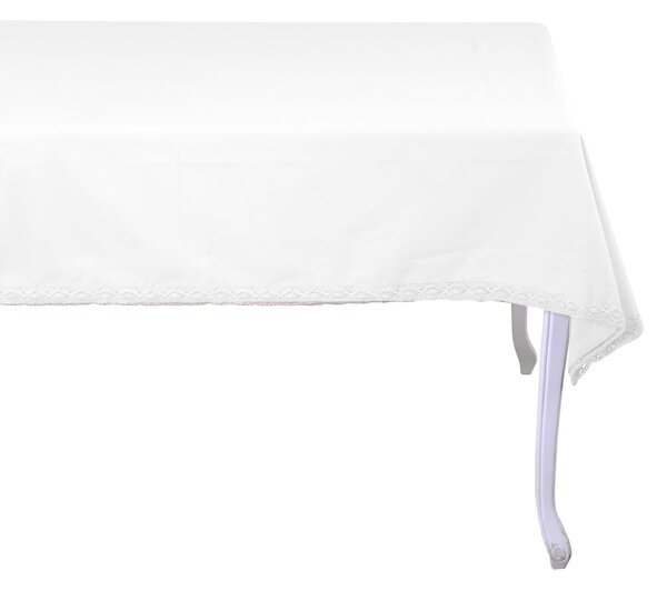 Tovaglia Quadrata 140x140 cm in Cotone 180 GSM Amelie Bianco