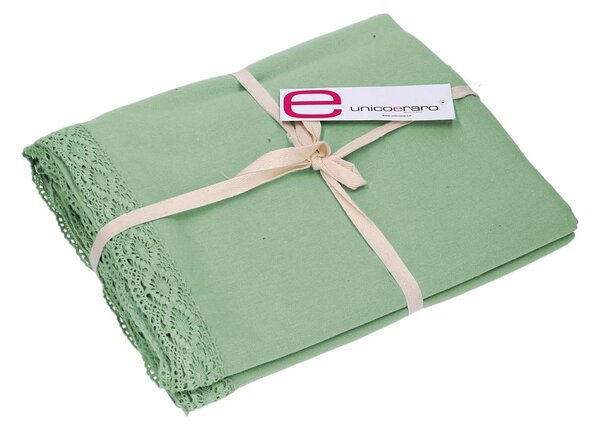 Tovaglia Quadrata 140x140 cm in Cotone 180 GSM Amelie Verde Acqua