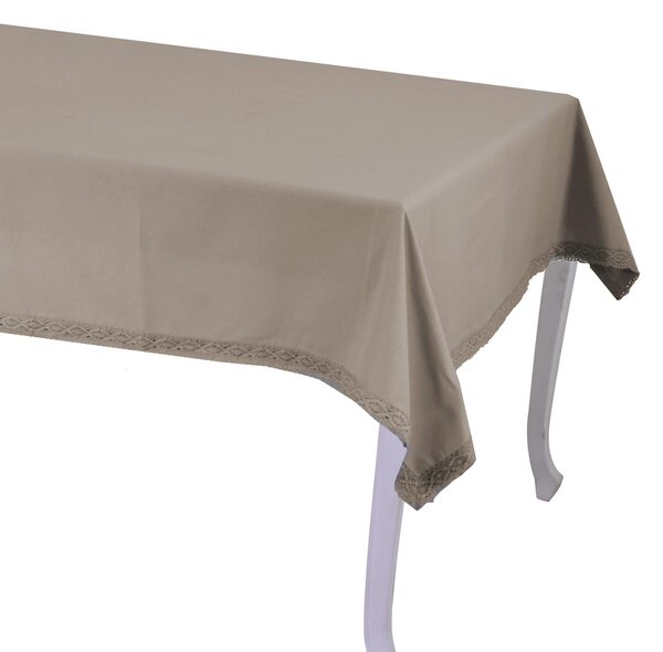Tovaglia Quadrata 140x140 cm in Cotone 180 GSM Amelie Tortora