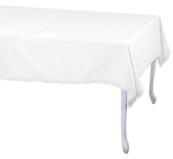 Tovaglia Quadrata 140x140 cm in Cotone 180 GSM Amelie Bianco