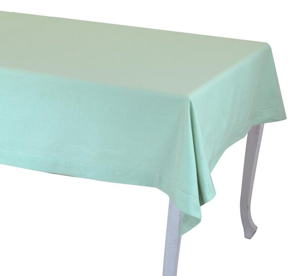 Tovaglia Rettangolare 140x180 cm in Cotone 180 GSM Juliette Verde Acqua