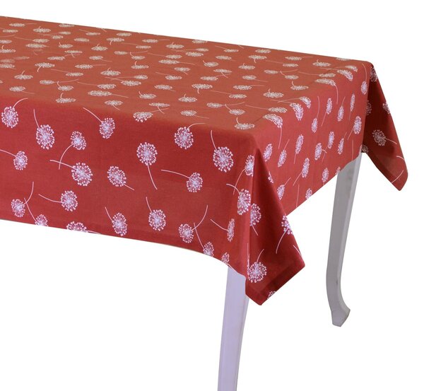 Tovaglia Rettangolare 140x180 cm in Cotone 180 GSM Tessuto Life Rosso Mattone