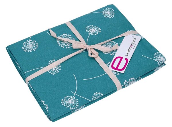 Tovaglia Rettangolare 140x180 cm in Cotone 180 GSM Tessuto Life Blu Petrolio
