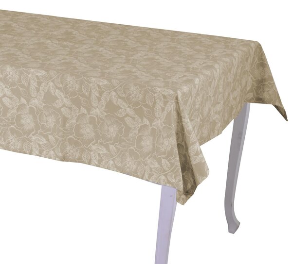 Tovaglia Rettangolare 140x180 cm in Cotone 180 GSM Tessuto Wild Rose Beige