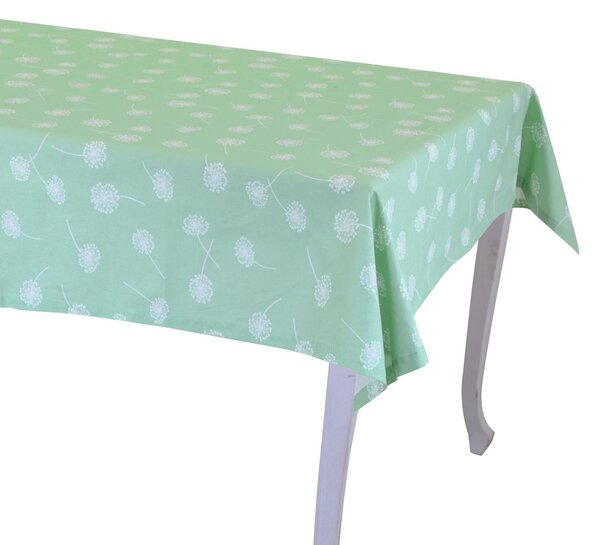 Tovaglia Rettangolare 140x180 cm in Cotone 180 GSM Tessuto Life Verde Acqua