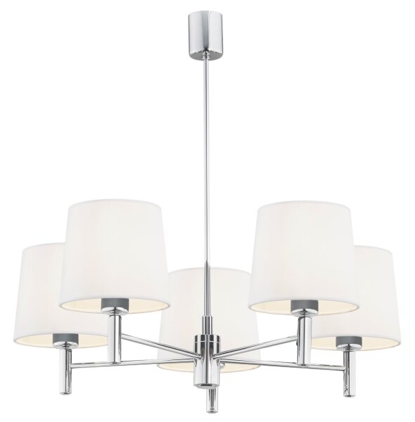 BRILAGI - Lampadario a stelo MONTE 5xE27/60W/230V crema/cromo lucido