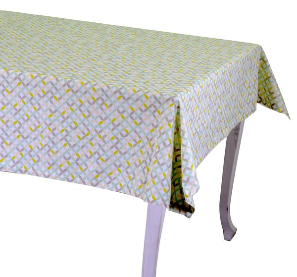Tovaglia Rettangolare 140x240 cm in Cotone 180 GSM Optical Verde Chiaro