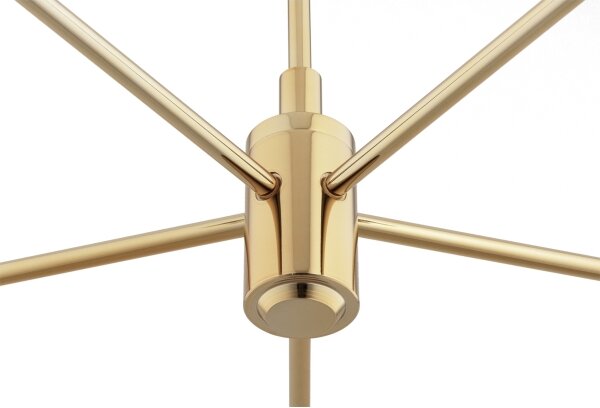 BRILAGI - Lampadario con asta MONTE 5xE27/60W/230V marrone/oro