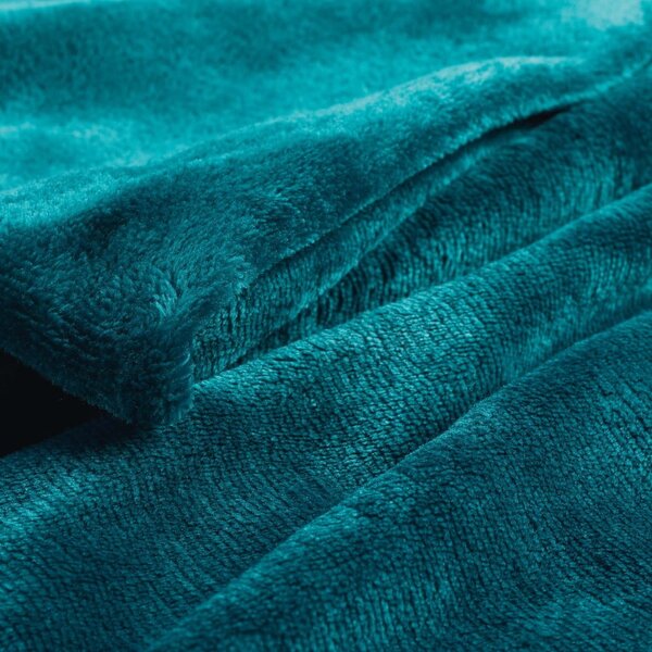 Coperta blu in microflanella 125x150 cm Flanou – douceur d'intérieur