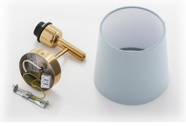 BRILAGI - Lampada da parete MONTE 1xE27/60W/230V blu/oro