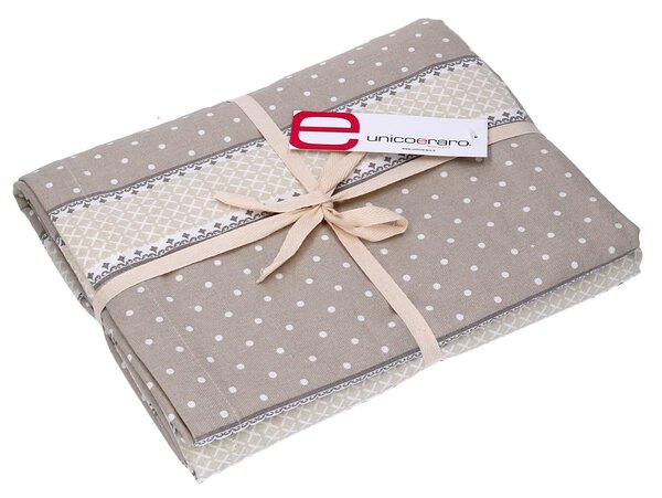 Tovaglia Rettangolare 140x240 cm in Cotone 180 GSM Venice Beige