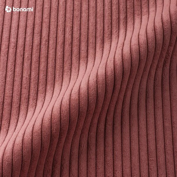 Divano in rosa chiaro con rivestimento in velluto a coste 280 cm Voltaire – Bobochic Paris
