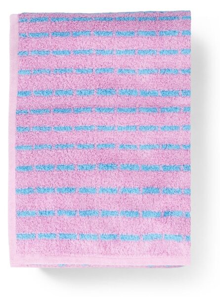 Asciugamano tipo terry blu/rosa in misto bambù 50x100 cm Nuance – JUNA