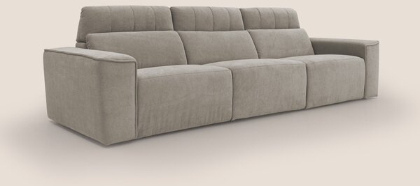 Clark Divano modulare 3 sedute con opzione relax elettrico in tessuto