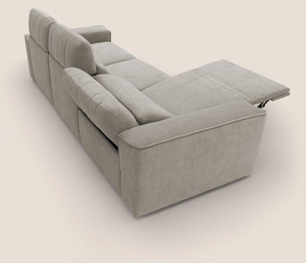 Clark Divano modulare 3 sedute con opzione relax elettrico in tessuto