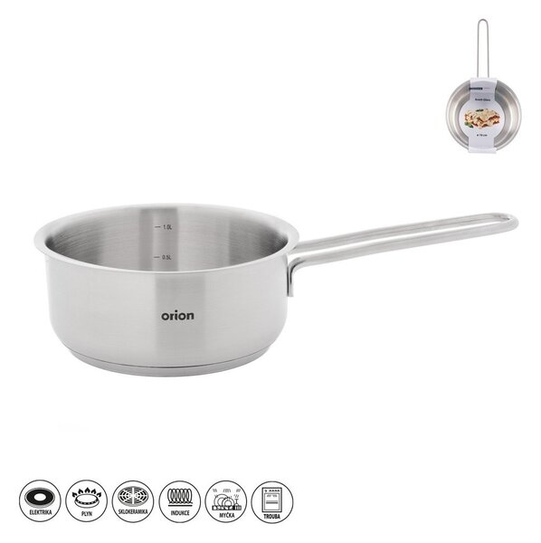 Casseruola in acciaio inox 1,4 l Anett – Orion