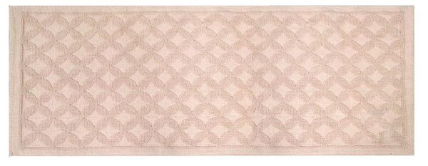 Tappeto Bagno Design Rombi 50x150 cm in Cotone Rosa
