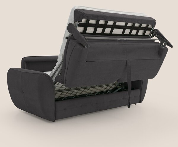 Zeus Divano letto scandinavo con schienale alto in tessuto impermeabil