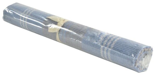 Tappeto Bagno Design Scozzese 50x90 cm in Cotone Azzurro