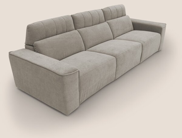 Clark Divano modulare 3 sedute con opzione relax elettrico in tessuto