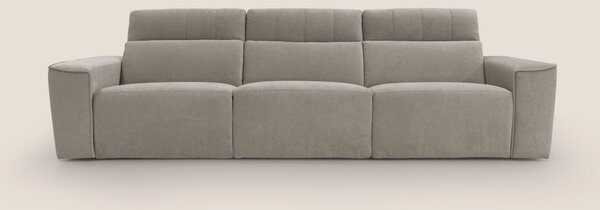 Clark Divano modulare 3 sedute con opzione relax elettrico in tessuto