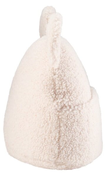 Cuscino per divano da bambini color crema con rivestimento in bouclé Teddy Pouch – Wigiwama