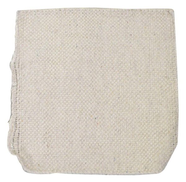 Tappeto Bagno Design Trama Semplice 50x150 cm in Cotone Bianco