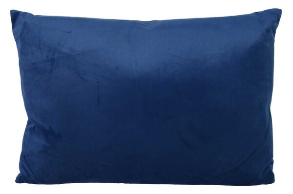 Cuscino Decorativo Rettangolare 35x50xh10 cm in Velluto Blu