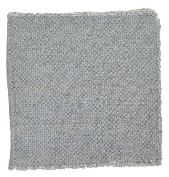 Tappeto Bagno Design Trama Semplice 50x150 cm in Cotone Grigio
