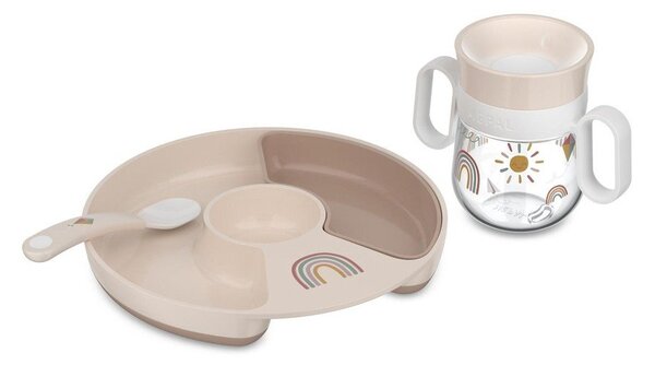 Set da pranzo per bambini in plastica 3 pz Sunshine & Rainbow – Mepal
