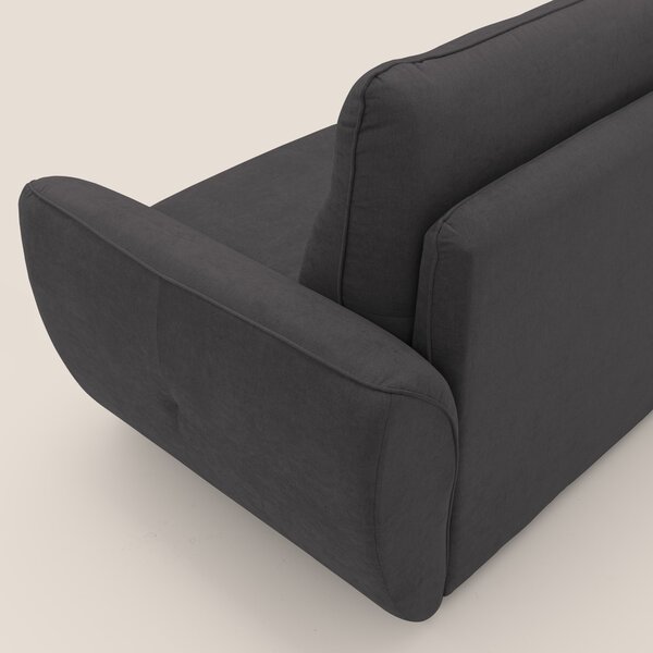 Zeus Divano letto scandinavo con schienale alto in tessuto impermeabil