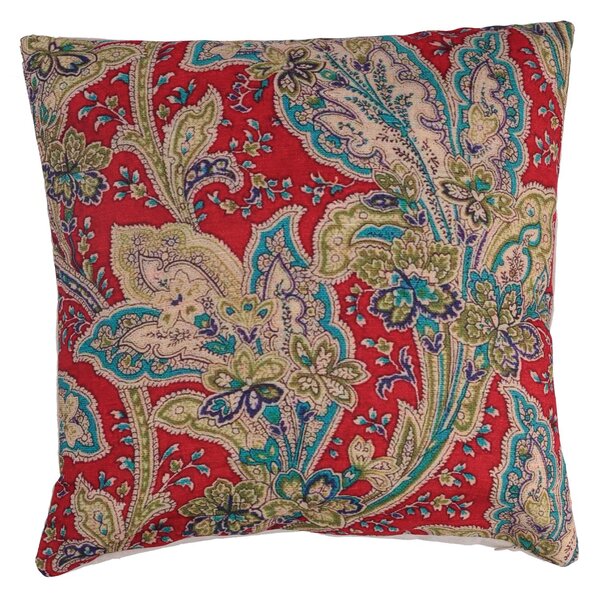 Fodera per Cuscino Decorativo Quadrato 40x40 cm in Tessuto Rosso