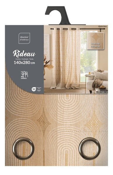 Tenda beige 140x280 cm Ondine – douceur d'intérieur