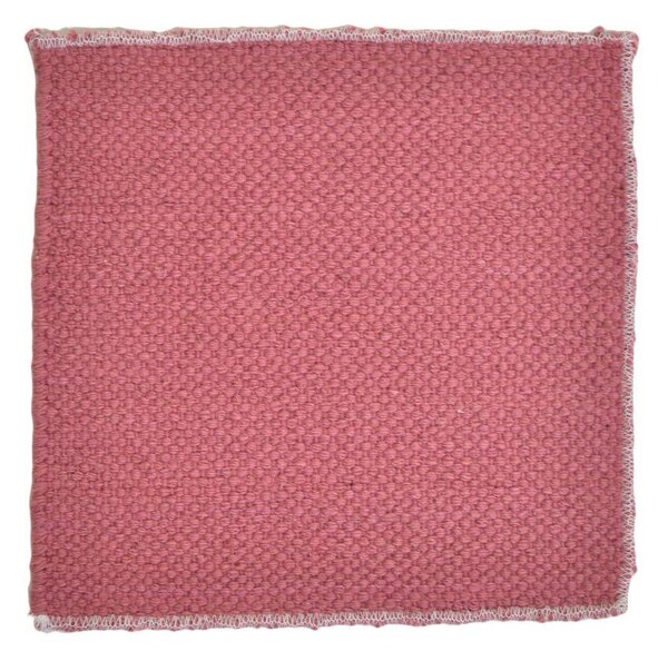 Tappeto Bagno Design Trama Semplice 50x150 cm in Cotone Rosso Marsala