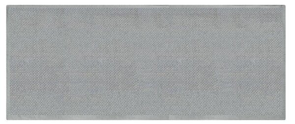 Tappeto Bagno Design Trama Semplice 50x150 cm in Cotone Grigio