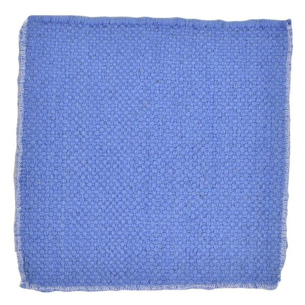 Tappeto Bagno Design Trama Semplice 50x150 cm in Cotone Azzurro
