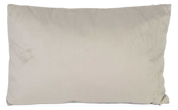 Cuscino Decorativo Rettangolare 35x50xh10 cm in Velluto Grigio