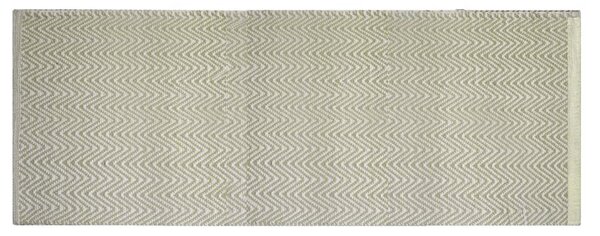 Tappeto Bagno Design Spigato 50x150 cm in Cotone Verde