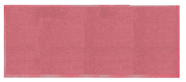 Tappeto Bagno Design Trama Semplice 50x150 cm in Cotone Rosso Marsala