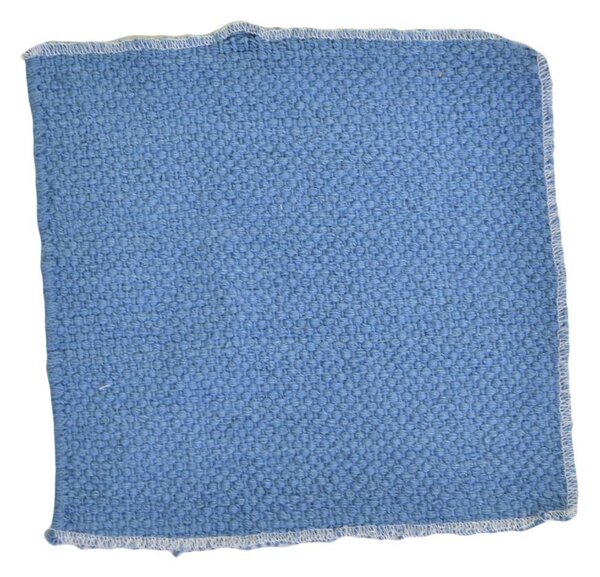 Tappeto Bagno Design Trama Semplice 50x150 cm in Cotone Blu Petrolio Chiaro