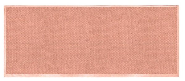 Tappeto Bagno Design Trama Semplice 50x150 cm in Cotone Rosa