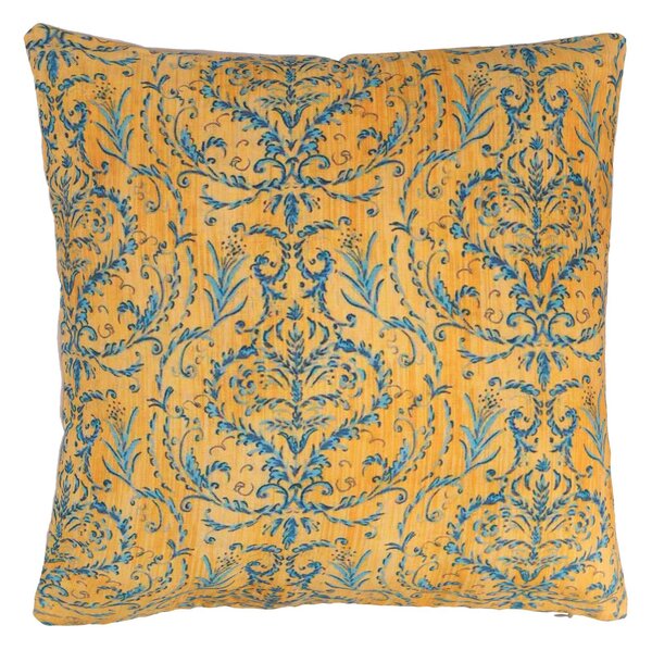 Fodera per Cuscino Decorativo Quadrato 40x40 cm in Tessuto Giallo